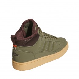 Buty młodzieżowe Adidas Rapid Court Mid Winterized zielone -