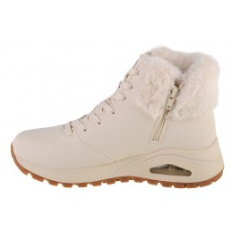 Buty damskie zimowe Skechers Uno Rugged - Fall Air beżowe -