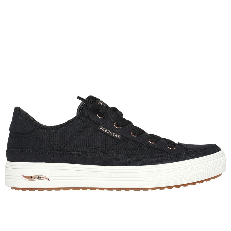 Buty damskie Skechers Arch Fit Arcade - Meet Ya There czarne -