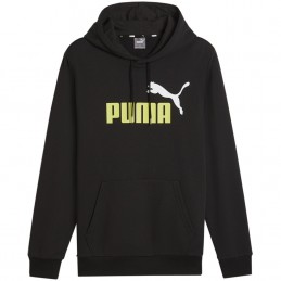 Bluza męska Puma ESS+ 2 Col Big Logo Hoodie TR czarna - 586765