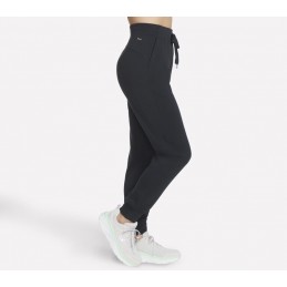 Spodnie damskie Skechers Skechluxe Elevate Jogger czarne -