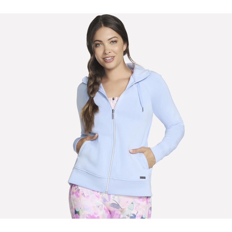 Bluza damska Skechers Skechluxe Elevate Full Zip Jacket biała -