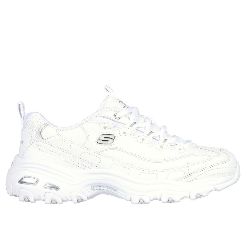 Buty damskie Skechers D'Lites - Fresh Start białe - 11931 WSL