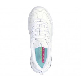 Buty damskie Skechers D'Lites - Fresh Start białe - 11931 WSL