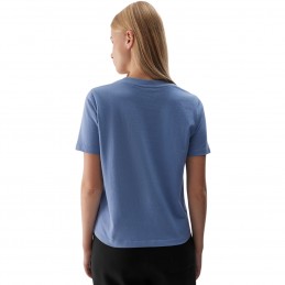 Koszulka damska 4F denim - 4FWAW24TTSHF1650 32S