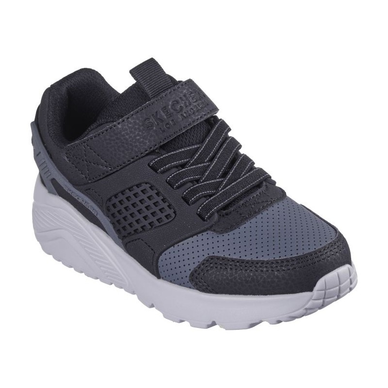 Buty młodzieżowe Skechers Uno Lite - Gridstill czarno/szare -