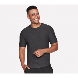 Koszulka męska Skechers Go Dri All Day Tee czarna - TS107 BKCC