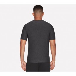 Koszulka męska Skechers Go Dri All Day Tee czarna - TS107 BKCC