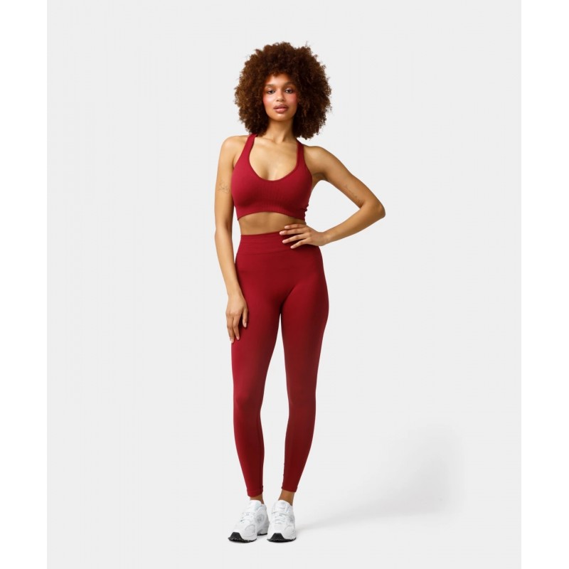 Legginsy damskie Carpatree bezszwowe push-up Élite czerwone -