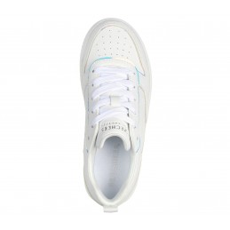 Buty damskie Skechers Court Hi-Air białe - 310211L WHT