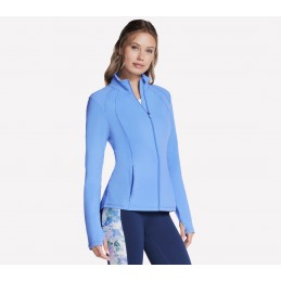 Bluza damska Skechers GO WALK Jacket niebieskofioletowa - JA132