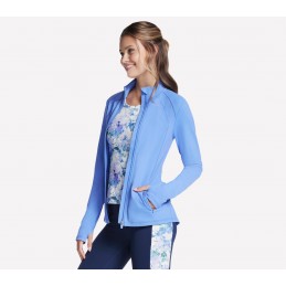Bluza damska Skechers GO WALK Jacket niebieskofioletowa - JA132
