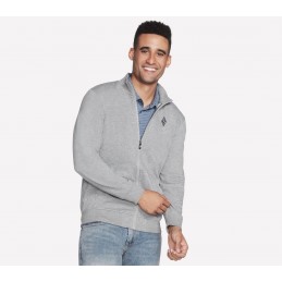 Bluza męska Skechers The Hoodless Hoodie jasnoszara - M3JA195