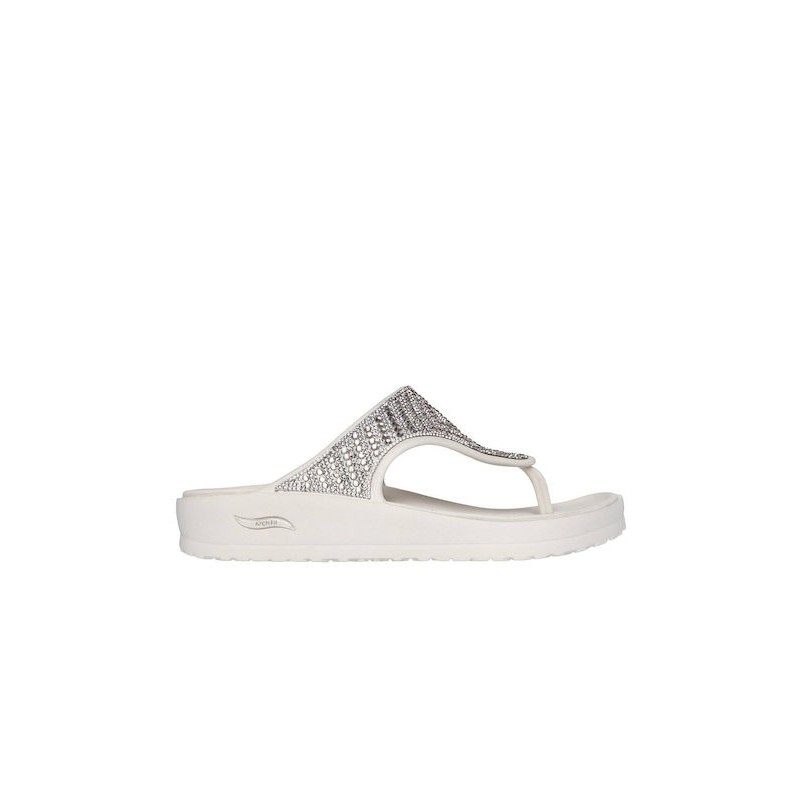 Klapki damskie Skechers Arch Fit Cali Breeze beżowe - 111599 NAT Klapki damskie Skechers Arch Fit Cali Breeze beżowe - 111599 NAT