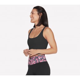 Biustonosz Skechers GOFLEX Joy Longline Bra czarny - WBR135 BLK