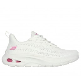 Buty damskie Skechers Bobs Unity - Sleek W białe - 117441 OFWT