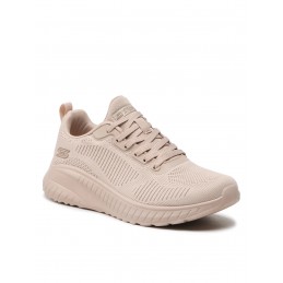 Buty damskie Skechers BOBS Sport Squad Chaos - Face Off beżowe