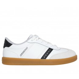Buty młodzieżowe Skechers Zinger Street biało/czarne - 405730L