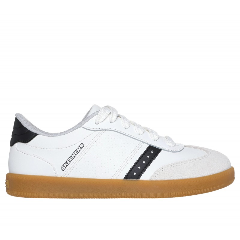 Buty młodzieżowe Skechers Zinger Street biało/czarne - 405730L Buty młodzieżowe Skechers Zinger Street biało/czarne - 405730L