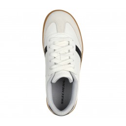 Buty młodzieżowe Skechers Zinger Street biało/czarne - 405730L