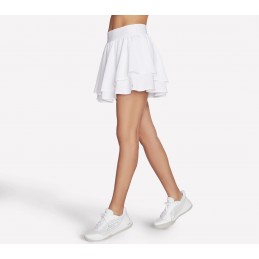 Spódnico-spodenki Skechers Sport Court Layered Skort białe -