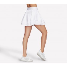 Spódnico-spodenki Skechers Sport Court Layered Skort białe -
