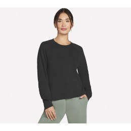 Bluza damska Skechers Skechluxe Elevate Crewneck czarna - LT152