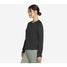 Bluza damska Skechers Skechluxe Elevate Crewneck czarna - LT152
