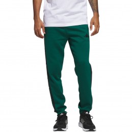 Spodnie męskie adidas Essentials 3-Stripes Fleece zielone -