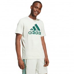 Koszulka męska Adidas Essentials Single Jersey Big Logo zielona