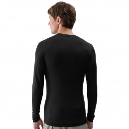 Koszulka męska Longsleeve 4F czarna - 4FWSS25TFLOM372 20S