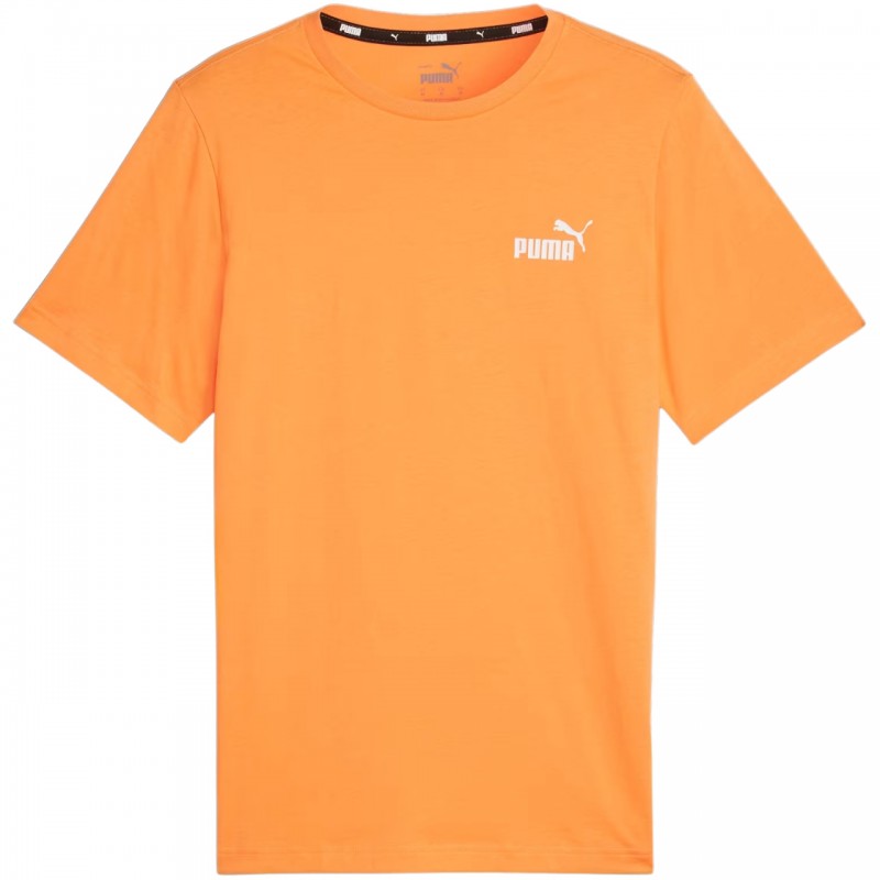Koszulka męska Puma ESS Small Logo Tee pomarańczowa - 586669 58 Koszulka męska Puma ESS Small Logo Tee pomarańczowa - 586669 58
