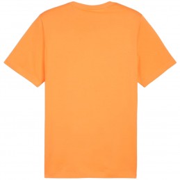 Koszulka męska Puma ESS Small Logo Tee pomarańczowa - 586669 58