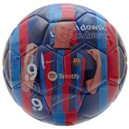 Piłka nożna FC Barcelona Lewandowski 22/23 granatowo-bordowa -