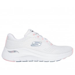 Buty damskie Skechers Arch Fit 2.0 - Big League białe - 150051