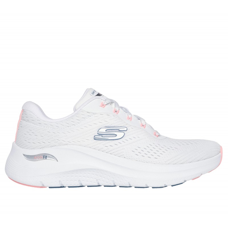 Buty damskie Skechers Arch Fit 2.0 - Big League białe - 150051 Buty damskie Skechers Arch Fit 2.0 - Big League białe - 150051