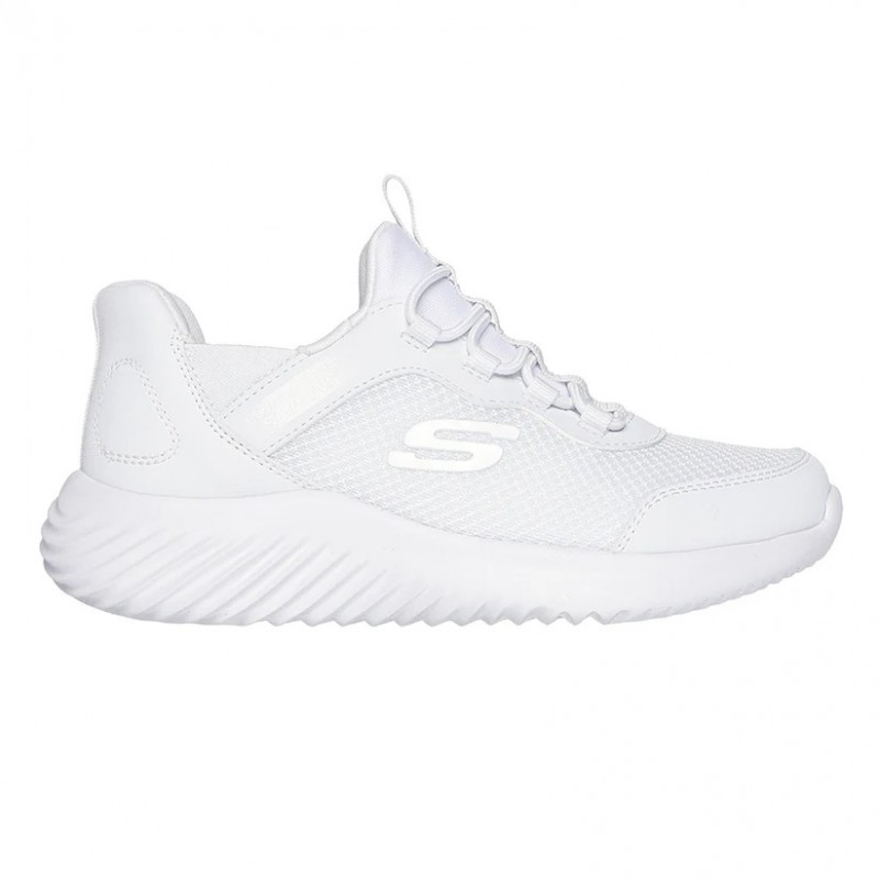 Buty młodzieżowe Skechers Brisk-Burst białe - 403822L WHT Buty młodzieżowe Skechers Brisk-Burst białe - 403822L WHT