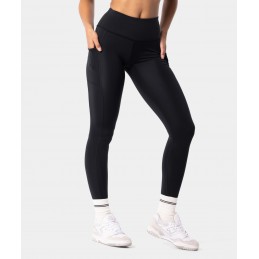 Legginsy damskie Carpatree z kieszeniami Libra 2.0 czarne -