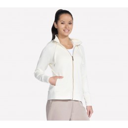 Bluza damska Skechers Skechluxe Elevate Full Zip Jacket kremowa