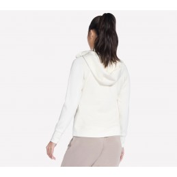Bluza damska Skechers Skechluxe Elevate Full Zip Jacket kremowa
