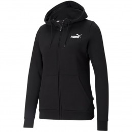 Bluza damska Puma ESS Small Logo Full-Zip Hoodie czarna -