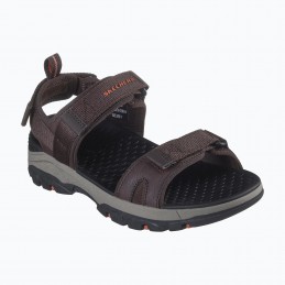 Sandały męskie Skechers Relaxed Fit: Tresmen - Ryer brązowe -