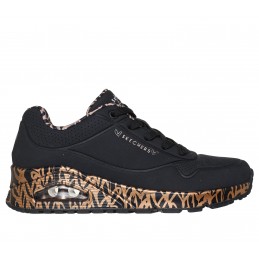 Buty damskie Skechers Uno - Loving Love czarno/złote - 155506