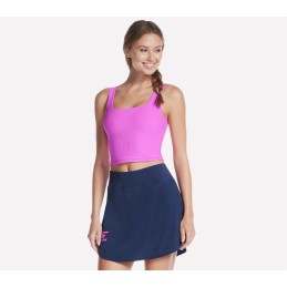 Biustonosz Skechers GO FLEX RIB Longline Bra neonowy różowy -