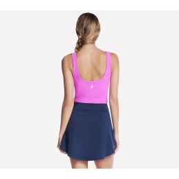 Biustonosz Skechers GO FLEX RIB Longline Bra neonowy różowy -
