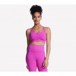 Biustonosz Skechers GO WALK Zip Front Bra różowy - BR14 PKPR