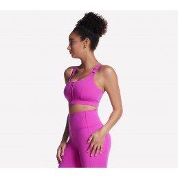 Biustonosz Skechers GO WALK Zip Front Bra różowy - BR14 PKPR
