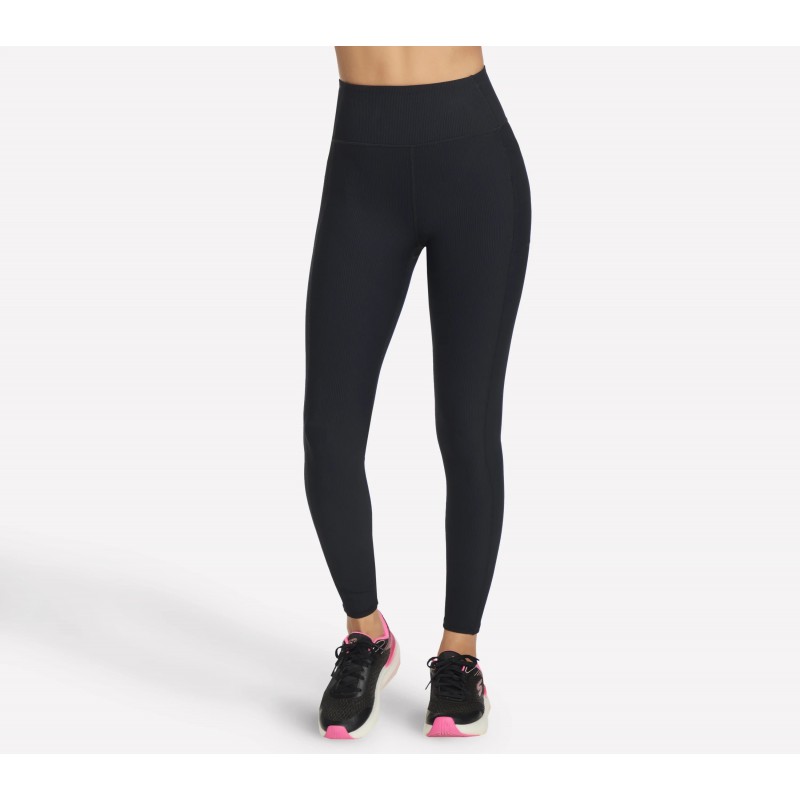 Legginsy damskie Skechers GO FLEX RIB FL HW Legging czarne - Legginsy damskie Skechers GO FLEX RIB FL HW Legging czarne -