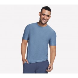 Koszulka męska Skechers Go Dri All Day Tee niebieska - TS107