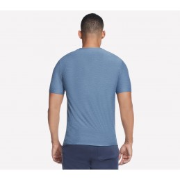 Koszulka męska Skechers Go Dri All Day Tee niebieska - TS107